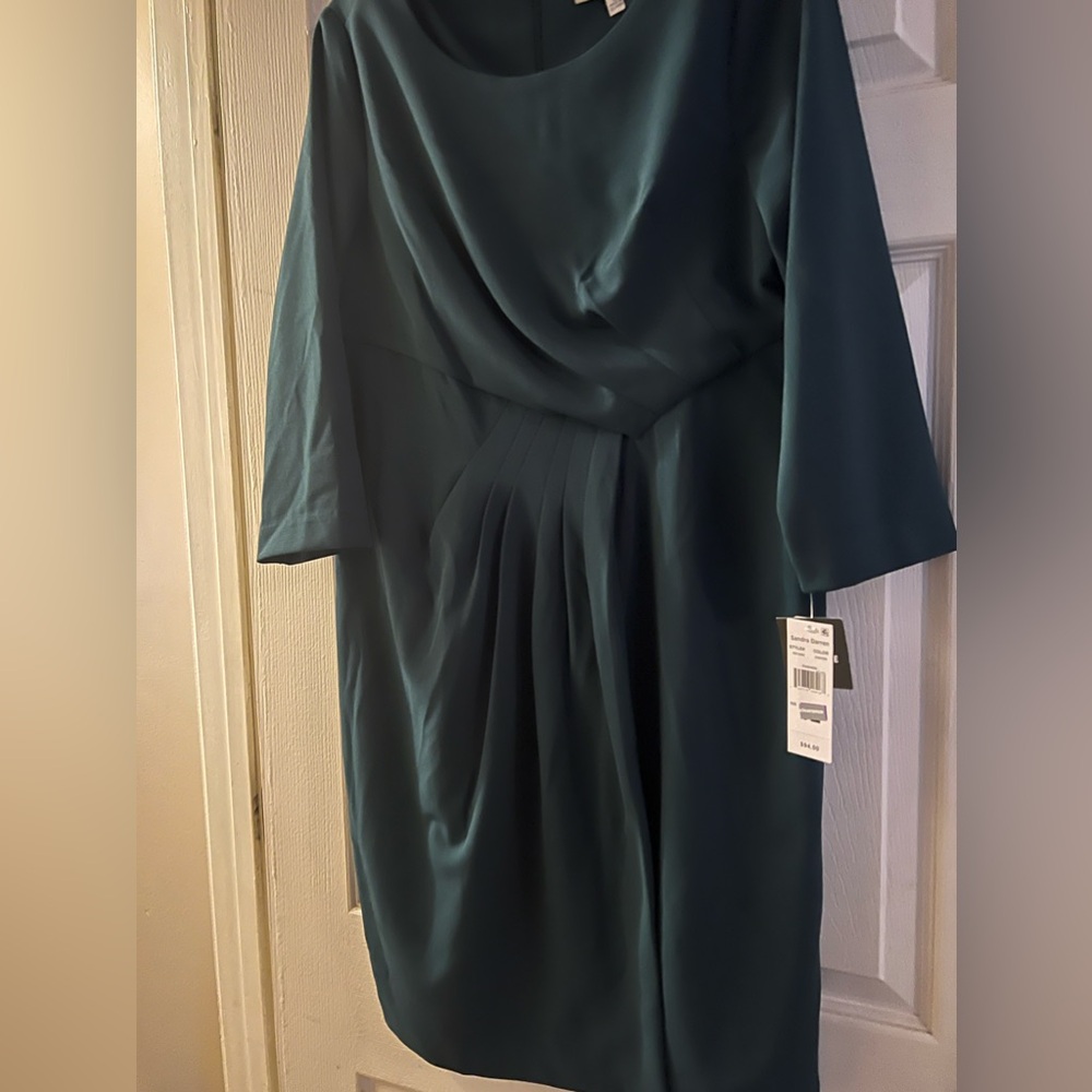 Sandra Darren green sassy dress